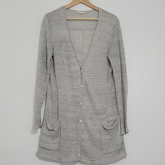 Eileen Fisher Linen Cardigan - Picture 1 of 11